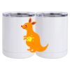 10 oz. White Stainless Steel Short Tumbler Thumbnail