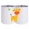 10 oz. White Stainless Steel Short Tumbler Thumbnail