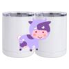 10 oz. White Stainless Steel Short Tumbler Thumbnail