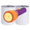 10 oz. White Stainless Steel Short Tumbler Thumbnail