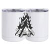 10 oz. White Stainless Steel Short Tumbler Thumbnail