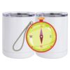 10 oz. White Stainless Steel Short Tumbler Thumbnail