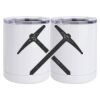 10 oz. White Stainless Steel Short Tumbler Thumbnail
