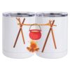 10 oz. White Stainless Steel Short Tumbler Thumbnail