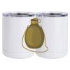 10 oz. White Stainless Steel Short Tumbler Thumbnail