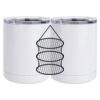 10 oz. White Stainless Steel Short Tumbler Thumbnail