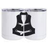 10 oz. White Stainless Steel Short Tumbler Thumbnail