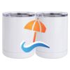 10 oz. White Stainless Steel Short Tumbler Thumbnail