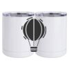 10 oz. White Stainless Steel Short Tumbler Thumbnail