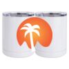 10 oz. White Stainless Steel Short Tumbler Thumbnail