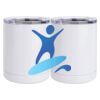 10 oz. White Stainless Steel Short Tumbler Thumbnail