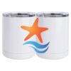 10 oz. White Stainless Steel Short Tumbler Thumbnail