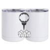 10 oz. White Stainless Steel Short Tumbler Thumbnail