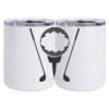 10 oz. White Stainless Steel Short Tumbler Thumbnail