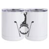 10 oz. White Stainless Steel Short Tumbler Thumbnail