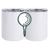 10 oz. White Stainless Steel Short Tumbler Thumbnail