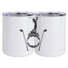 10 oz. White Stainless Steel Short Tumbler Thumbnail