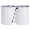 10 oz. White Stainless Steel Short Tumbler Thumbnail