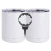 10 oz. White Stainless Steel Short Tumbler Thumbnail