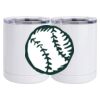 10 oz. White Stainless Steel Short Tumbler Thumbnail