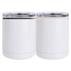 10 oz. White Stainless Steel Short Tumbler Thumbnail