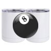 10 oz. White Stainless Steel Short Tumbler Thumbnail