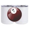 10 oz. White Stainless Steel Short Tumbler Thumbnail