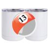 10 oz. White Stainless Steel Short Tumbler Thumbnail