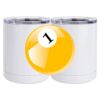 10 oz. White Stainless Steel Short Tumbler Thumbnail