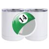 10 oz. White Stainless Steel Short Tumbler Thumbnail