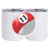 10 oz. White Stainless Steel Short Tumbler Thumbnail