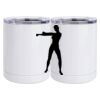 10 oz. White Stainless Steel Short Tumbler Thumbnail