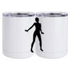 10 oz. White Stainless Steel Short Tumbler Thumbnail