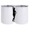 10 oz. White Stainless Steel Short Tumbler Thumbnail