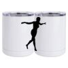 10 oz. White Stainless Steel Short Tumbler Thumbnail