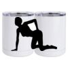 10 oz. White Stainless Steel Short Tumbler Thumbnail