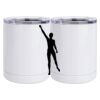 10 oz. White Stainless Steel Short Tumbler Thumbnail