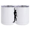 10 oz. White Stainless Steel Short Tumbler Thumbnail
