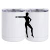 10 oz. White Stainless Steel Short Tumbler Thumbnail