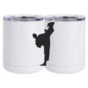 10 oz. White Stainless Steel Short Tumbler Thumbnail