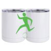 10 oz. White Stainless Steel Short Tumbler Thumbnail