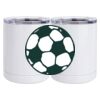 10 oz. White Stainless Steel Short Tumbler Thumbnail