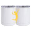 10 oz. White Stainless Steel Short Tumbler Thumbnail