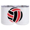 10 oz. White Stainless Steel Short Tumbler Thumbnail