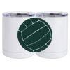 10 oz. White Stainless Steel Short Tumbler Thumbnail