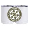 10 oz. White Stainless Steel Short Tumbler Thumbnail