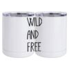 10 oz. White Stainless Steel Short Tumbler Thumbnail