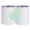 10 oz. White Stainless Steel Short Tumbler Thumbnail