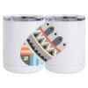 10 oz. White Stainless Steel Short Tumbler Thumbnail