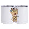 10 oz. White Stainless Steel Short Tumbler Thumbnail